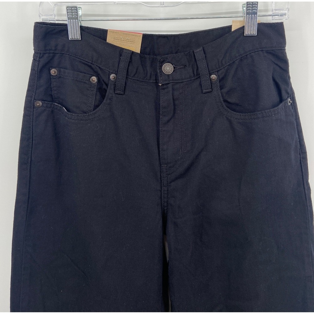 Levis Low Pro Straight Leg Jeans Black Mid Rise Denim 27x30 A19640016 - Picture 3 of 7